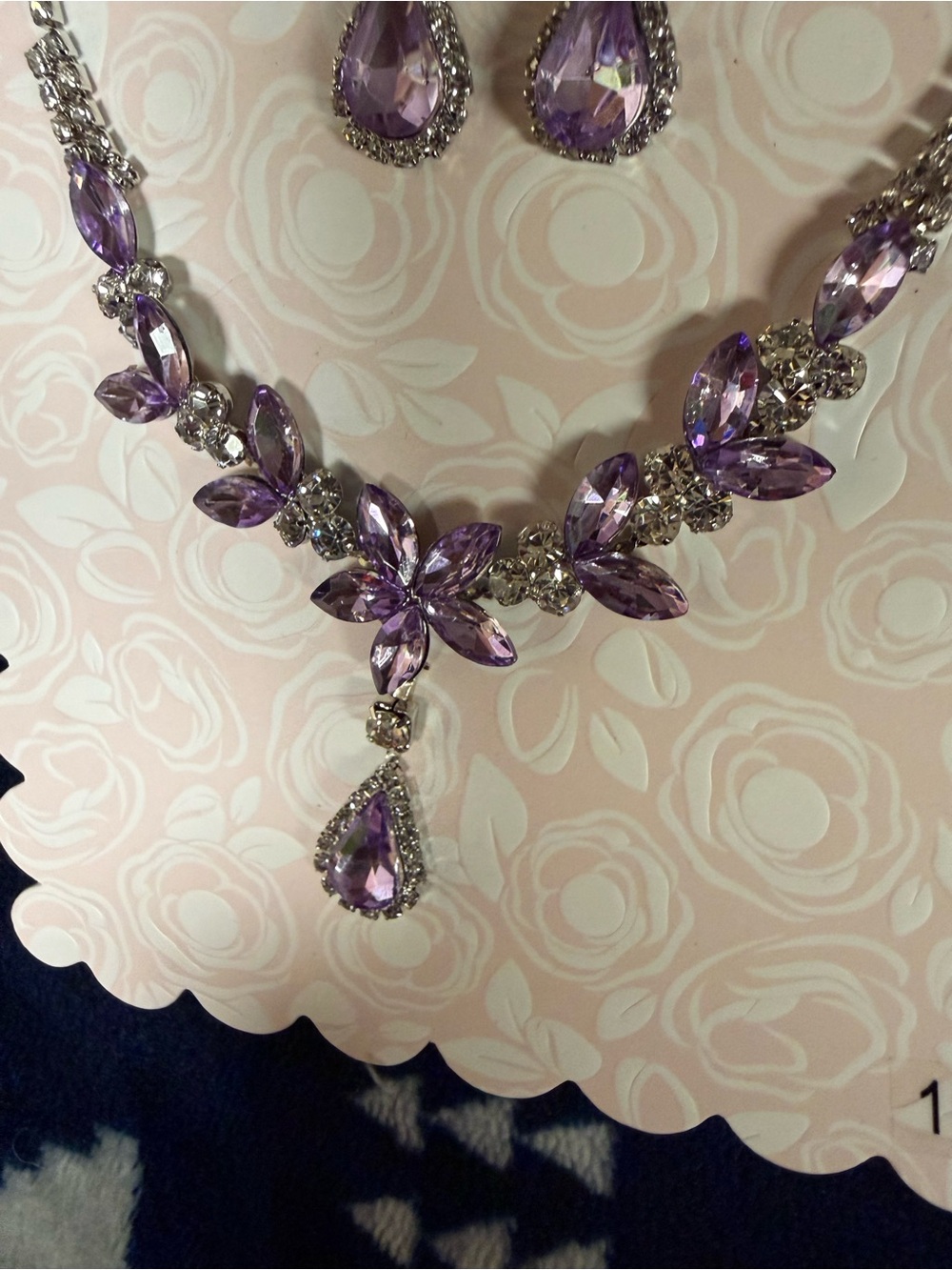 Nicole Miller Teardrop Necklace & Earrings Set - Picture 3 of 6